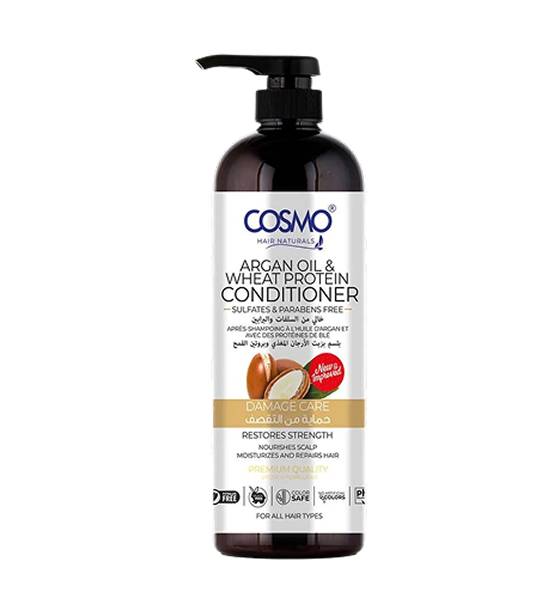 COSMO Hair Naturals Argan Oil & Wheat Protein Conditioner - 1000 мл