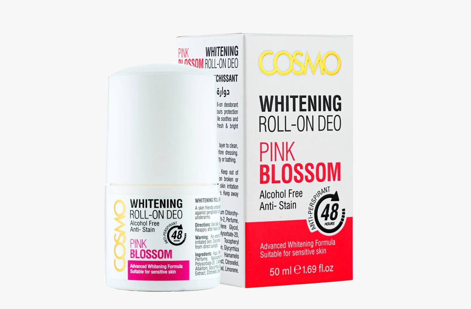 COSMO Pink Blossom Whitening Roll-On Deo
